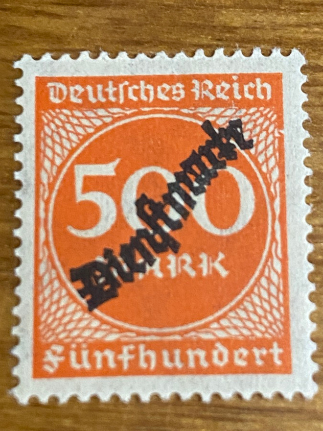 SAKSA REICH 1923 VIRKAMIESMERKKI**