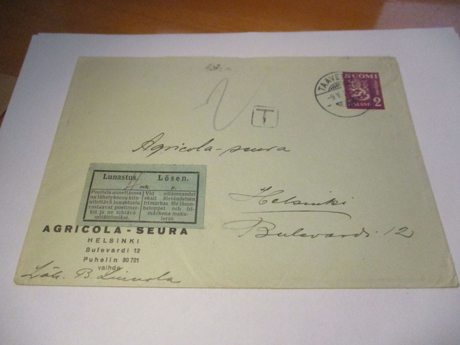 1935 Taavetti lunastuskuori