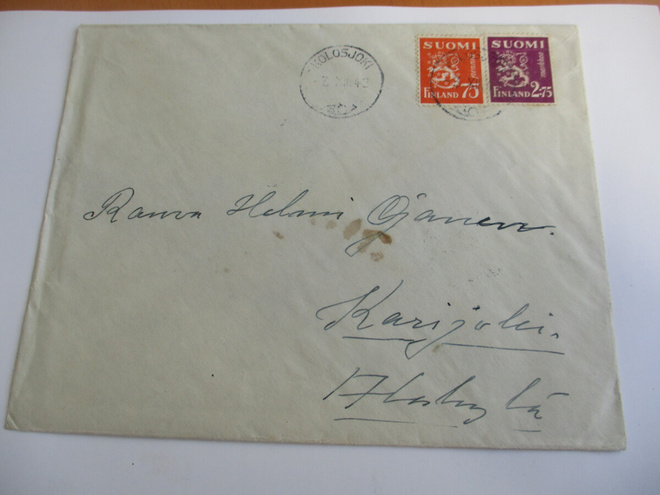 1942 Kolosjoki (Petsamo) yksirenkainen kuorella