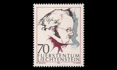 Liechtenstein 1147 ** Säveltäjä Franz Schubert (1997)