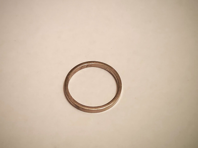 Valkokulta sormus 18K, 2,1g