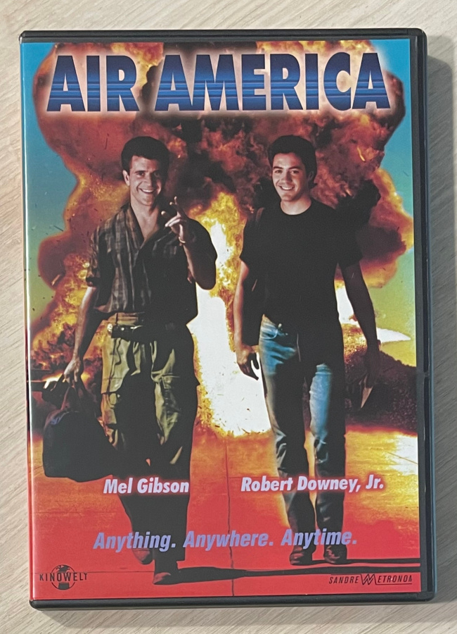 AIR AMERICA (1990) Mel Gibson & Robert Downey Jr.