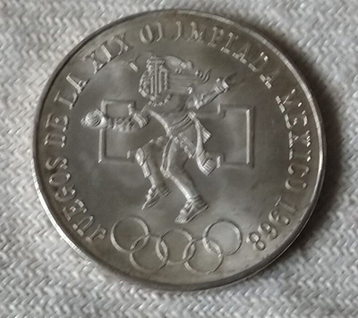 Hopea kolikko Mexico 25 pesos 1968