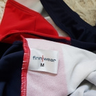 Sini-valko-punainen Finnwear Uimapuku / Uima-asu - koko M - pikkukuva 2
