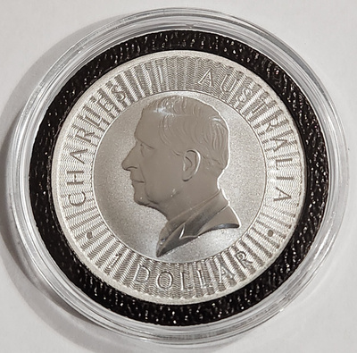 Australia 1 Dollarin hopearaha 2024 Kenguru