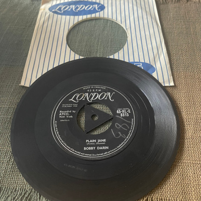 BOBBY DARIN: Plain Jane * While I’ m Gone * UK 1959