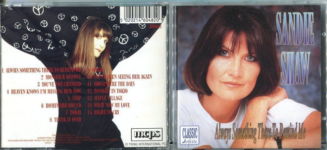 SANDIE SHAW . CD-LEVY . ALWAYS SOMETHING THERE TO REMIND ME
