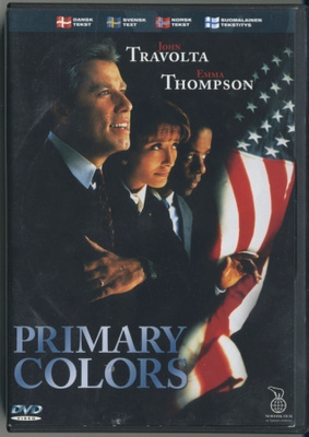 PÄÄVÄRIT / PRIMARY COLORS, Suomi-DVD 1998/2003 John Travolta