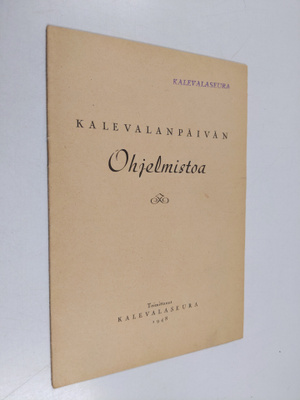 Kalevalan päivän ohjelmistoa 1948