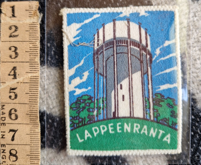 Lappeenranta vintage kangasmerkki
