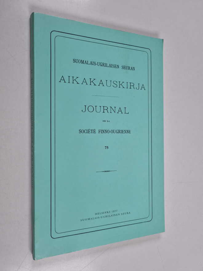 Suomalais-ugrilaisen seuran aikakauskirja - Journal de la...