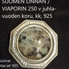 Hopea VIAPORI eli SUOMENLINNAN -Solki-Riipus, rasia mukaan - pikkukuva 1