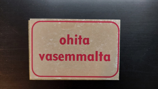 Tarra-Jenkki 1968 - Ohita vasemmalta