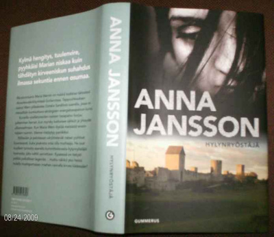 Anna Jansson: Hylynryöstäjä (1.painos 2009) Sis.postikulut