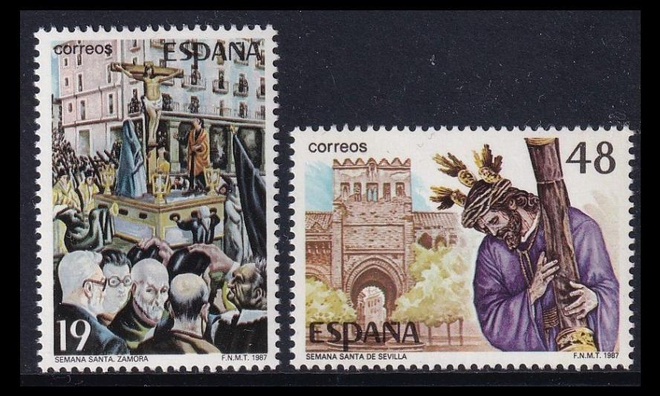 Espanja 2777-8 ** Suuria tapahtumia pyhä viikko (1987)