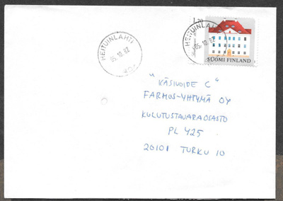 Postilähetys - Kartano (LAPE 903) Heituinlahti 5.10.82