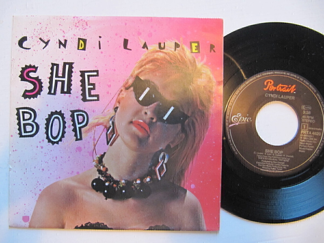 Cyndi Lauper She Bop 7" sinkku Hollantilainen