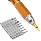 Jackly JK-8809-C 10in1 Tasku tarkkuus meisseli, kulta *UUSI* - pikkukuva 2