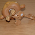 LITTLEST PET SHOP ruskeasilmä APINA #256 - pikkukuva 5