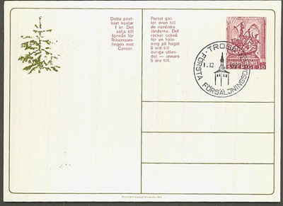 Ruotsi 1965 syöpäsäätiö ehiö FDC