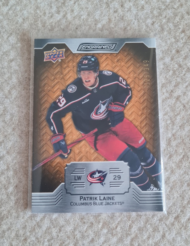 2023-24 Upper Deck Engrained Oak Patrik Laine  #4 /349