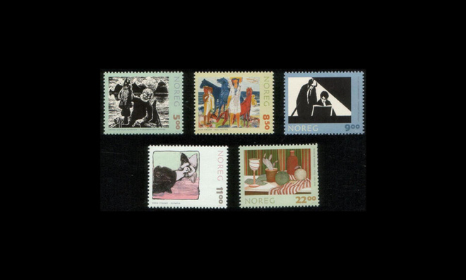 Norja 1457-61 ** Grafiikkaa (13¼:12¾) (2003)
