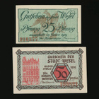 Saksa Notgeld 25, 50 Pfg, Wesel 1919 - pikkukuva 1