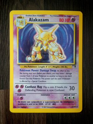 Pokemon kortti Alakazam Legendary Collection holo