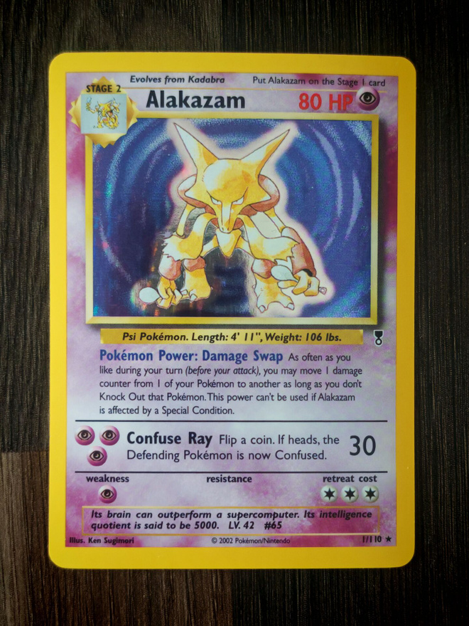 Pokemon kortti Alakazam Legendary Collection holo