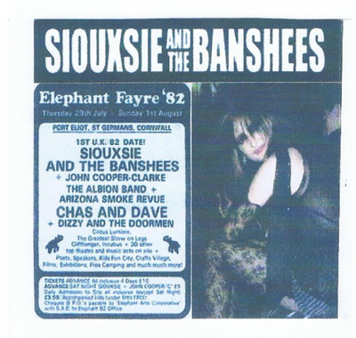 SIOUXSIE & THE BANSHEES elephant fayre `82 2CDr