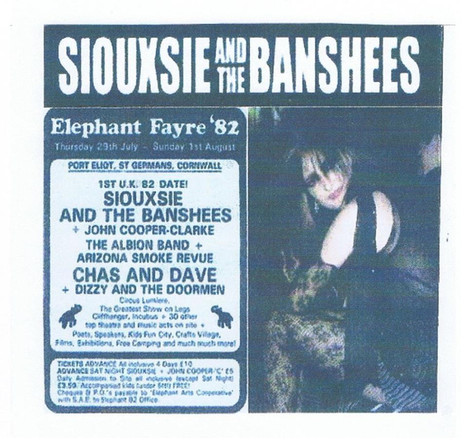 SIOUXSIE & THE BANSHEES elephant fayre `82 2CDr