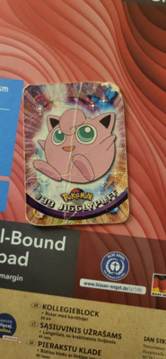 Jigglypuff #39 Pokemon 1999 Topps TV HP card