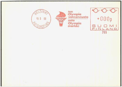 1968 tue olympiavalmennusta -frankkeerausleima