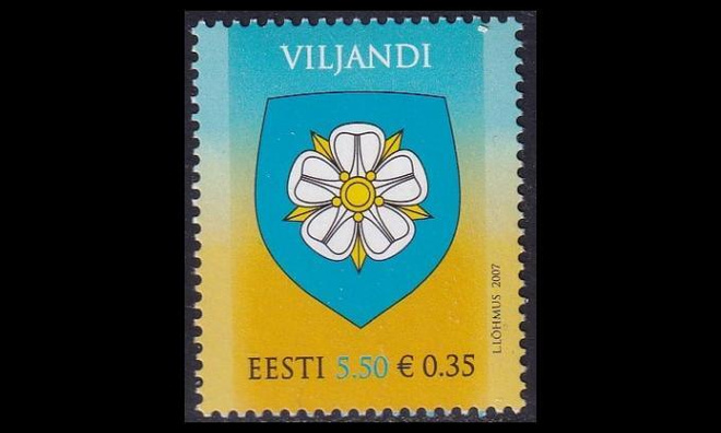 Eesti 597 ** Viljandin kaupungin vaakuna (2007)