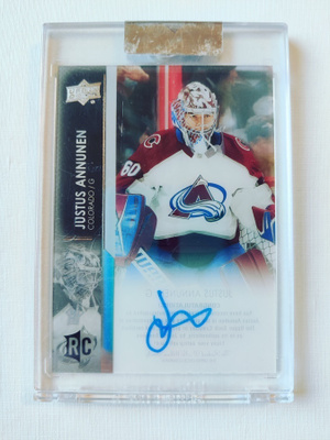 Justus Annunen - 21-22 UD Clear-Cut Rookie Auto