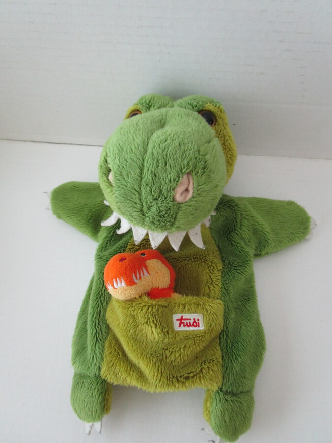 Trudi käsinukke, dinosaurus + poikanen
