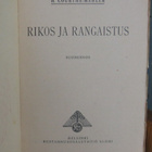 H. Courths-Mahler: Rikos ja rangaistus, Suomi 1925. 141 s. - pikkukuva 4