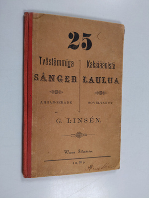 Gabriel Linsen : 25 tvåstämmiga sånger 25 kaksiäänistä la...