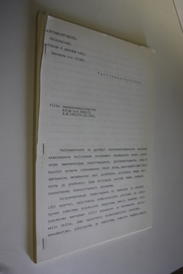 Laintarkastuskunnan lausunto valtioneuvostolle n:o 1/1964...