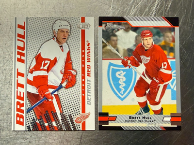 Brett Hull - Detroit Red Wings - 2 korttia