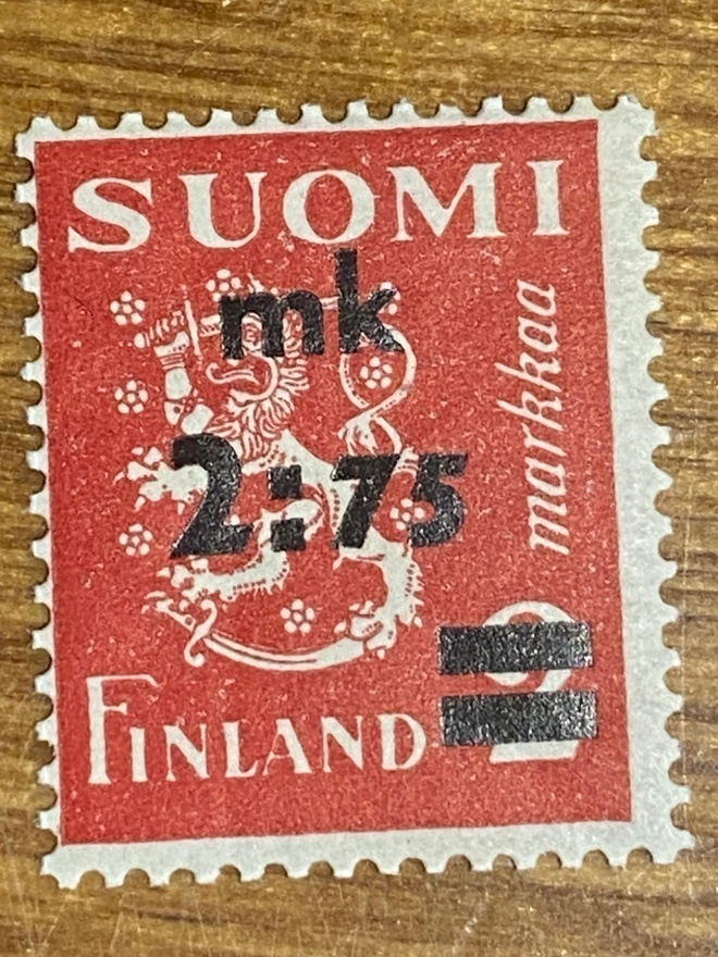 LEIJONAMALLI 1930 2MK/2,75MK LISÄPAINAMA**