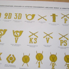 VANHA Juliste Oppitaulu Suomen Armeijan Satiaiset ym 1920-l - pikkukuva 2