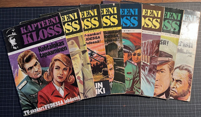 Kapteeni Kloss 1972 - 73; kaikki kahdeksan numeroa