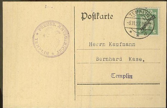 Saksa Dienst Mi 106 kortilla