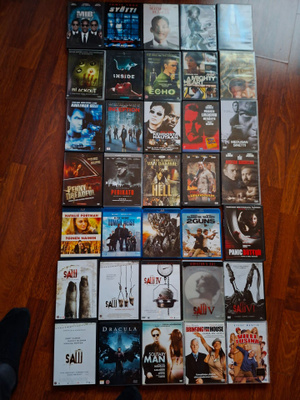 Upea leffapaketti: 105 kpl DVD- ja Blu-ray-elokuvia