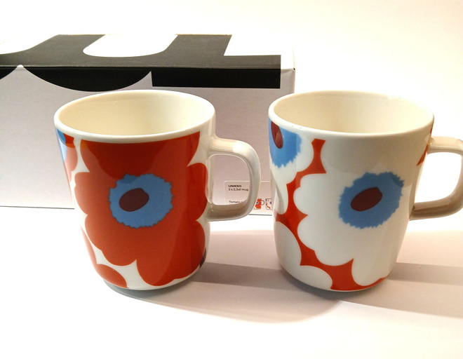 Marimekko Juhlaunikkomukit vuosi 2021, (2 kpl +laatikko)