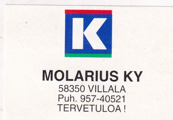 Villala. Molarius Ky   . Kesko Oy  .s42