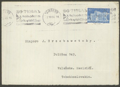 1956 Vaasa kirje CSR:ään