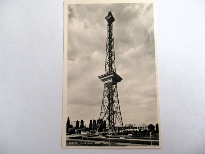 Berliini Funkturm - 1951 hyvä merkki messuleimoin