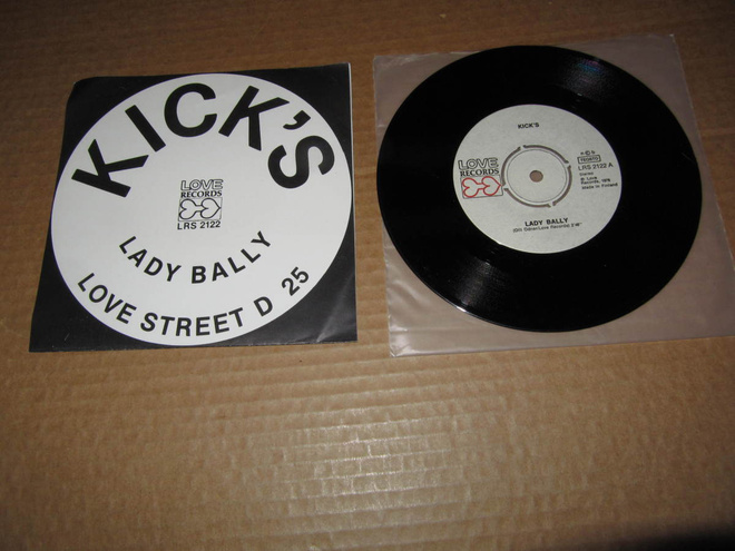 Kick`s 7" Lady Ball / Love Street,PS v.1976